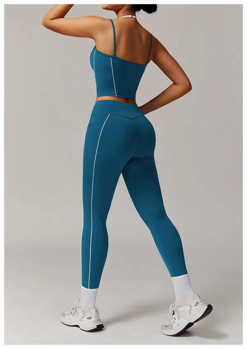Blue Mirage Contrast Legging & Top