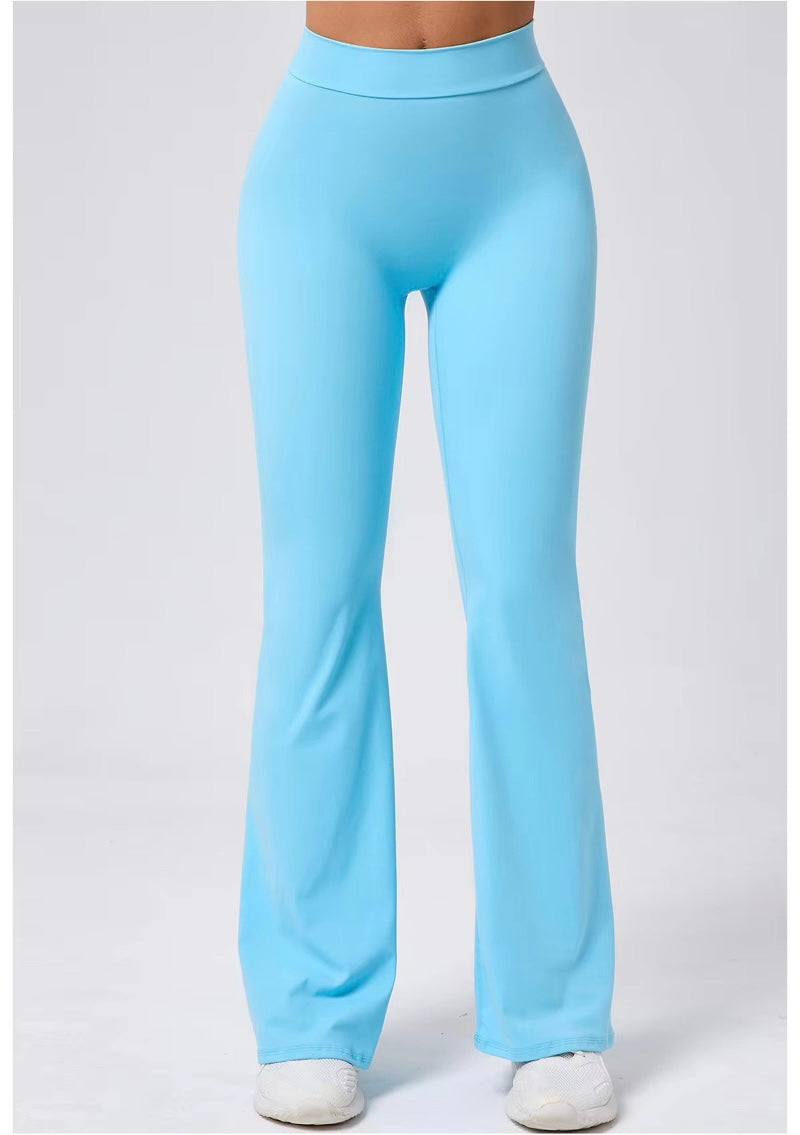 Flare V Scrunch Legging Azul Claro