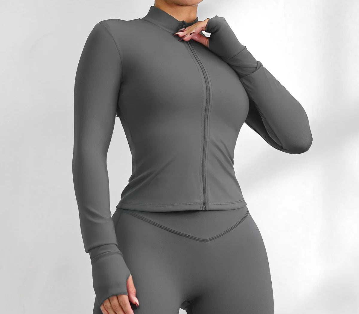 Basic Jacket Long Sleeve Gray