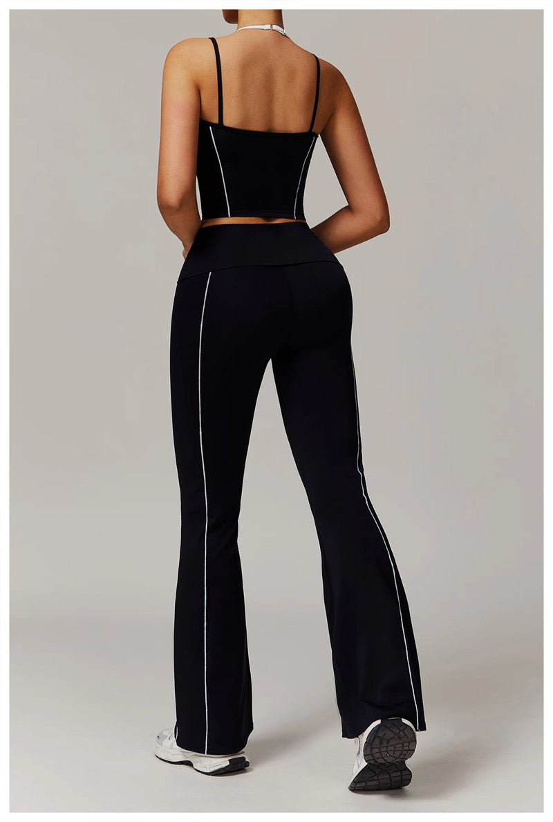 It’s Summer Flare Black & White Legging & Top