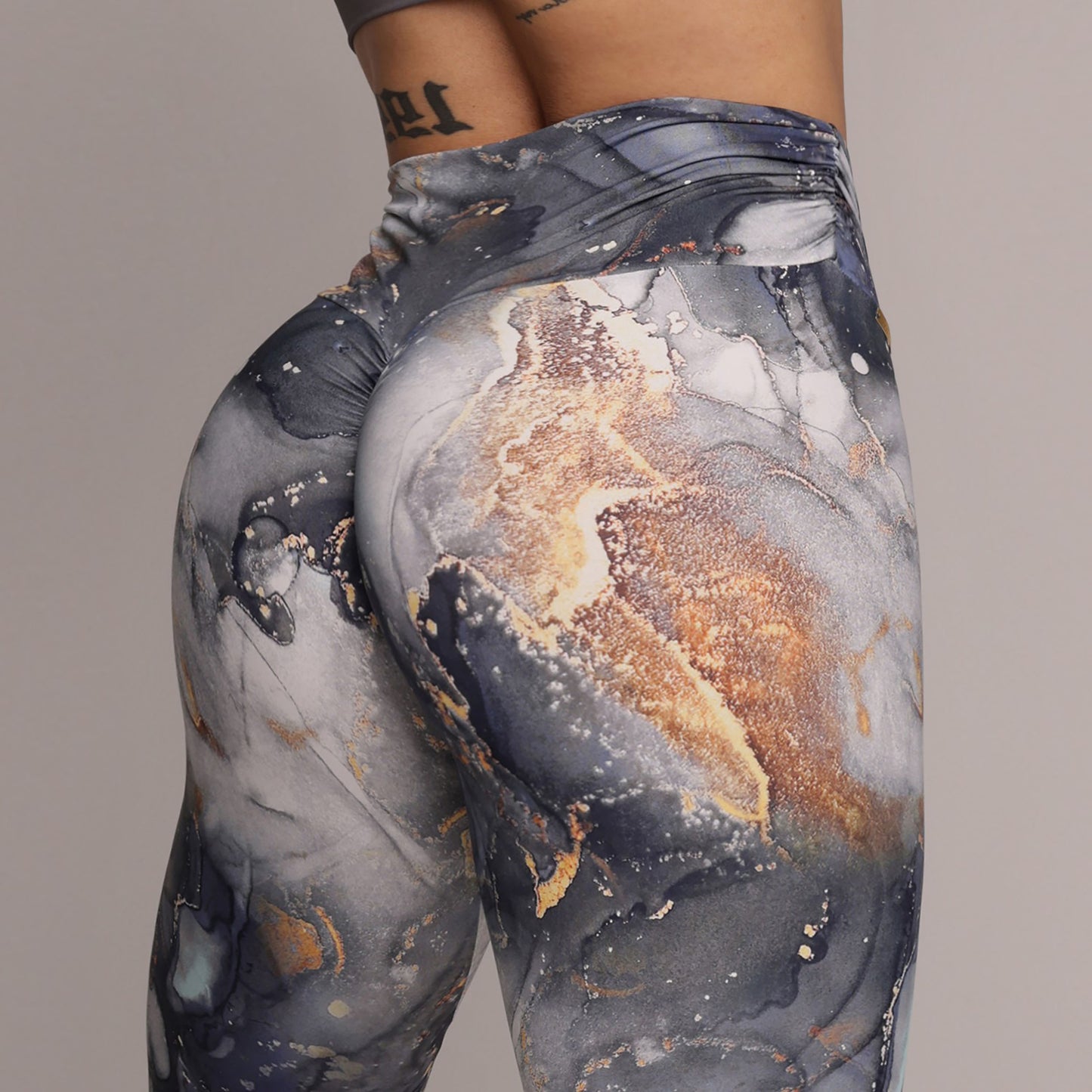 Galaxy Marble Legging Brasileño Scrunch