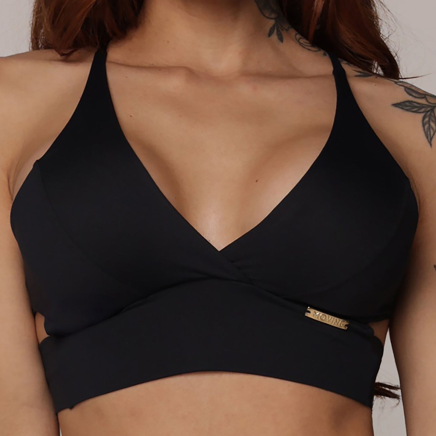 Black & Neon Short Brasileño & Crop Top Negro