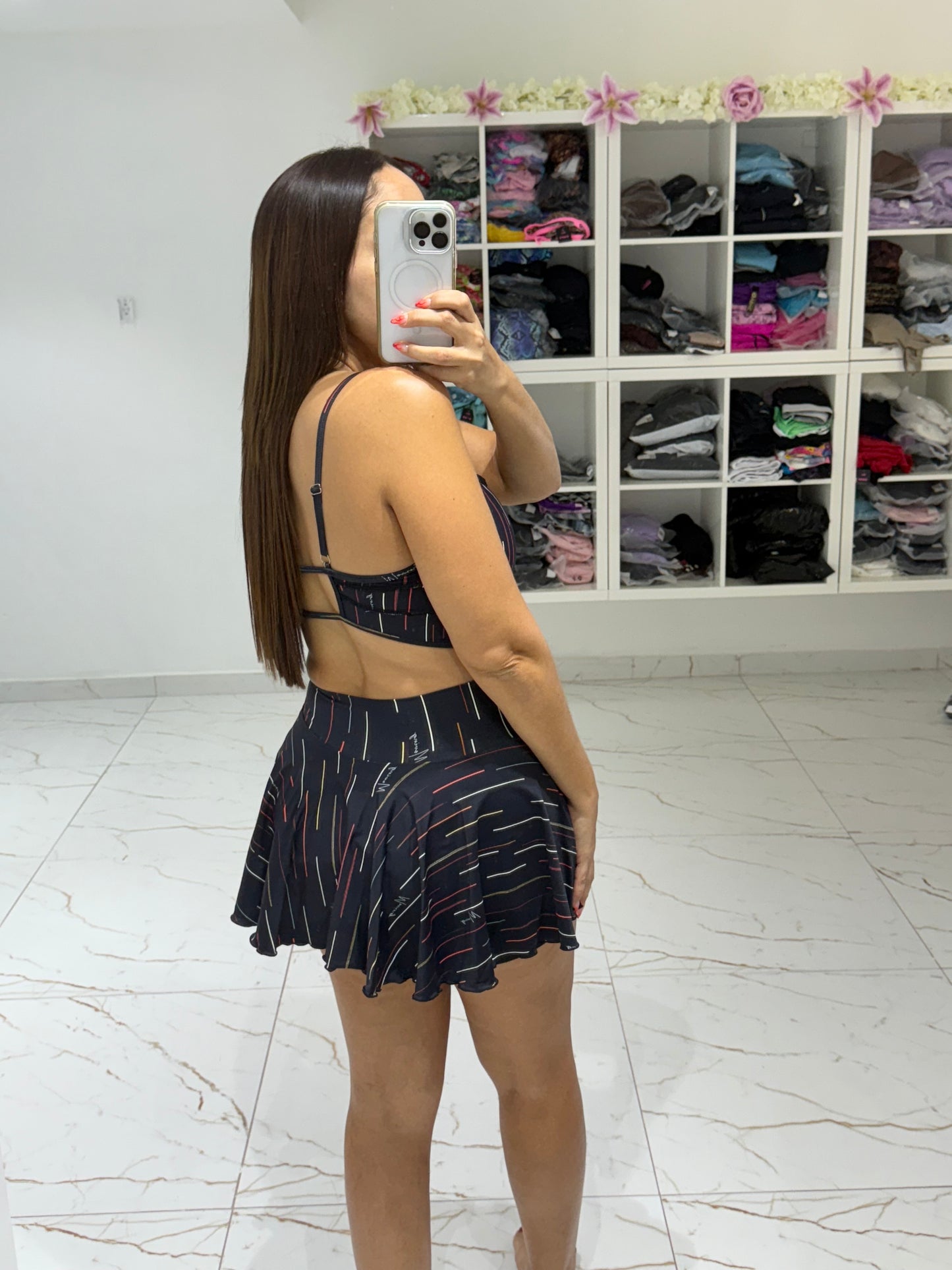 Fast Lights Falda con Pantalón & Crop Top