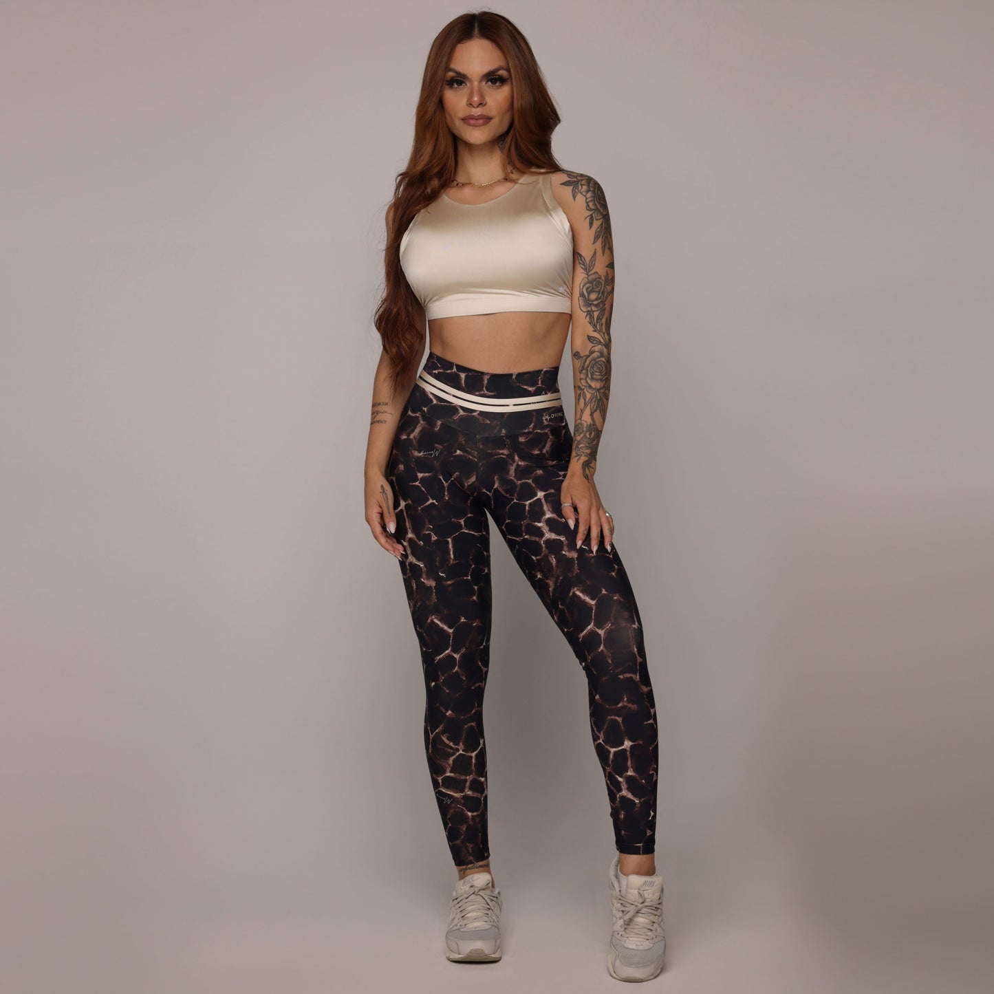 Gold Mines Legging Brasileño Scrunch & Crop Top Gold
