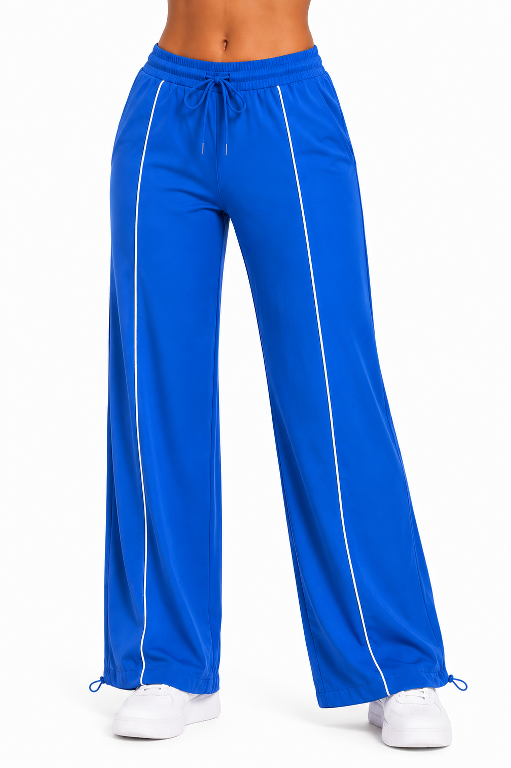 Essential Jogger & Jacket Azul Royal & Blanco
