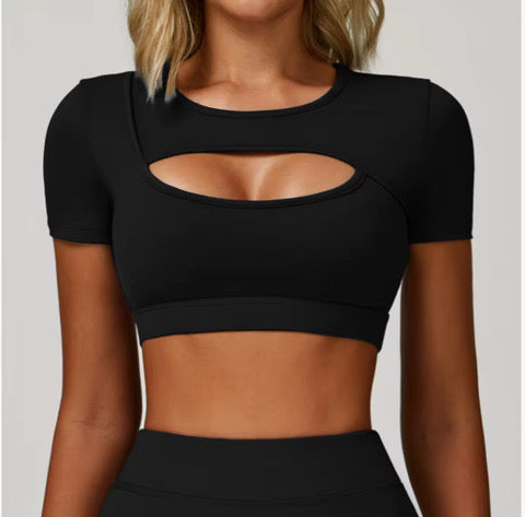 Yucatán Crop Top Negro