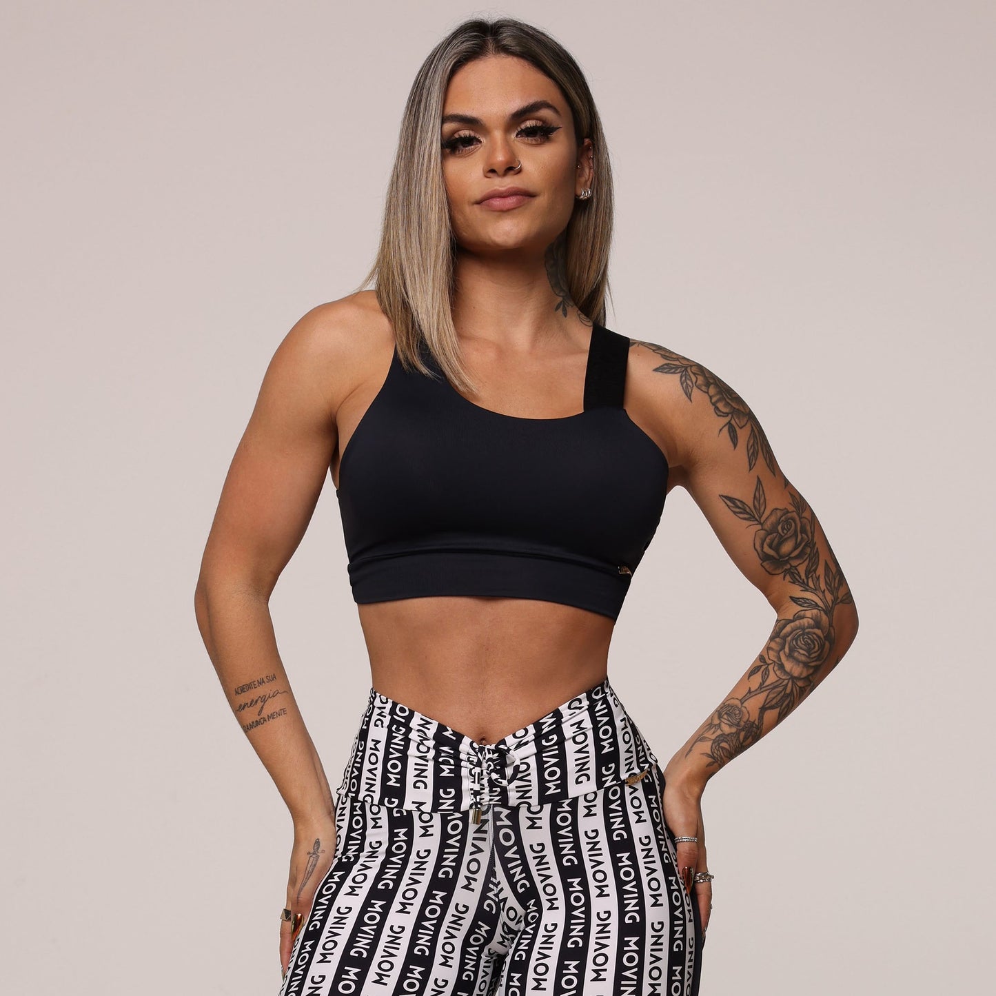 Venus Crop Top Negro