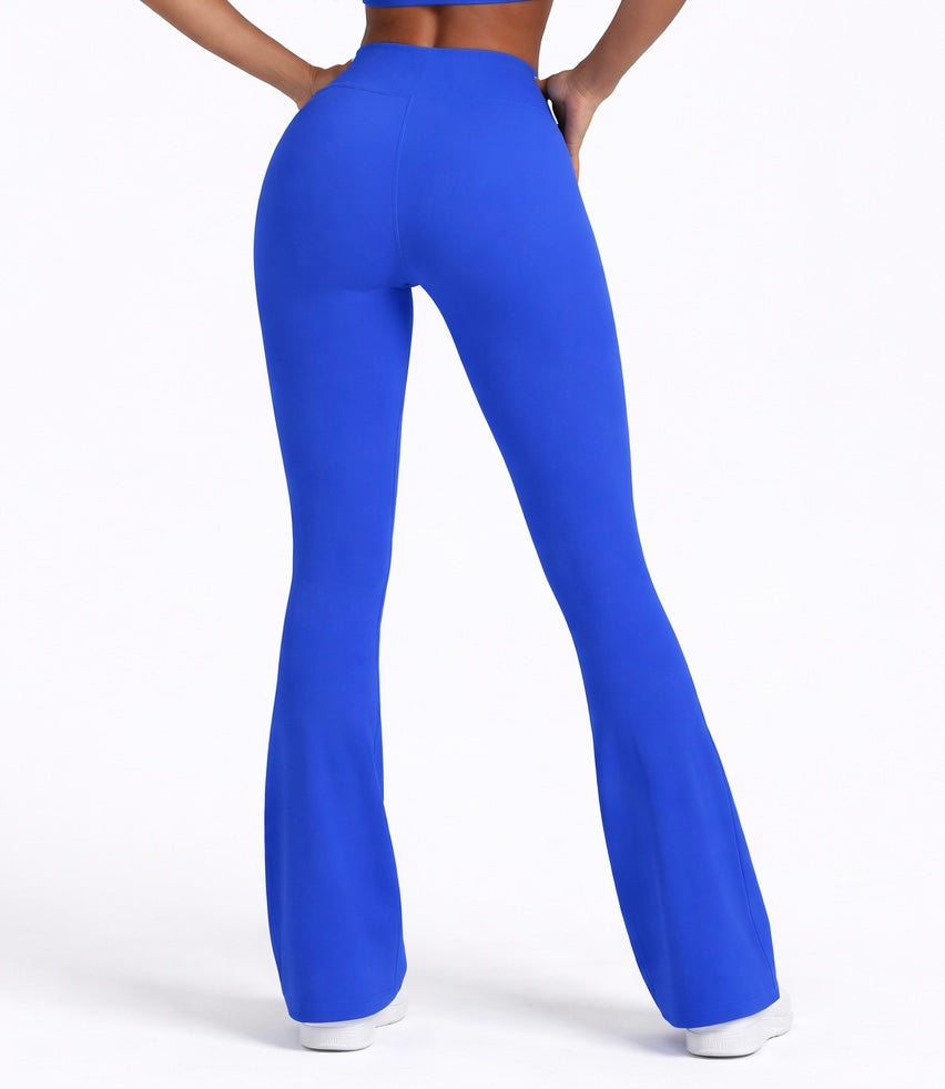 Viral Flare Legging con Bolsillos Azul Royal