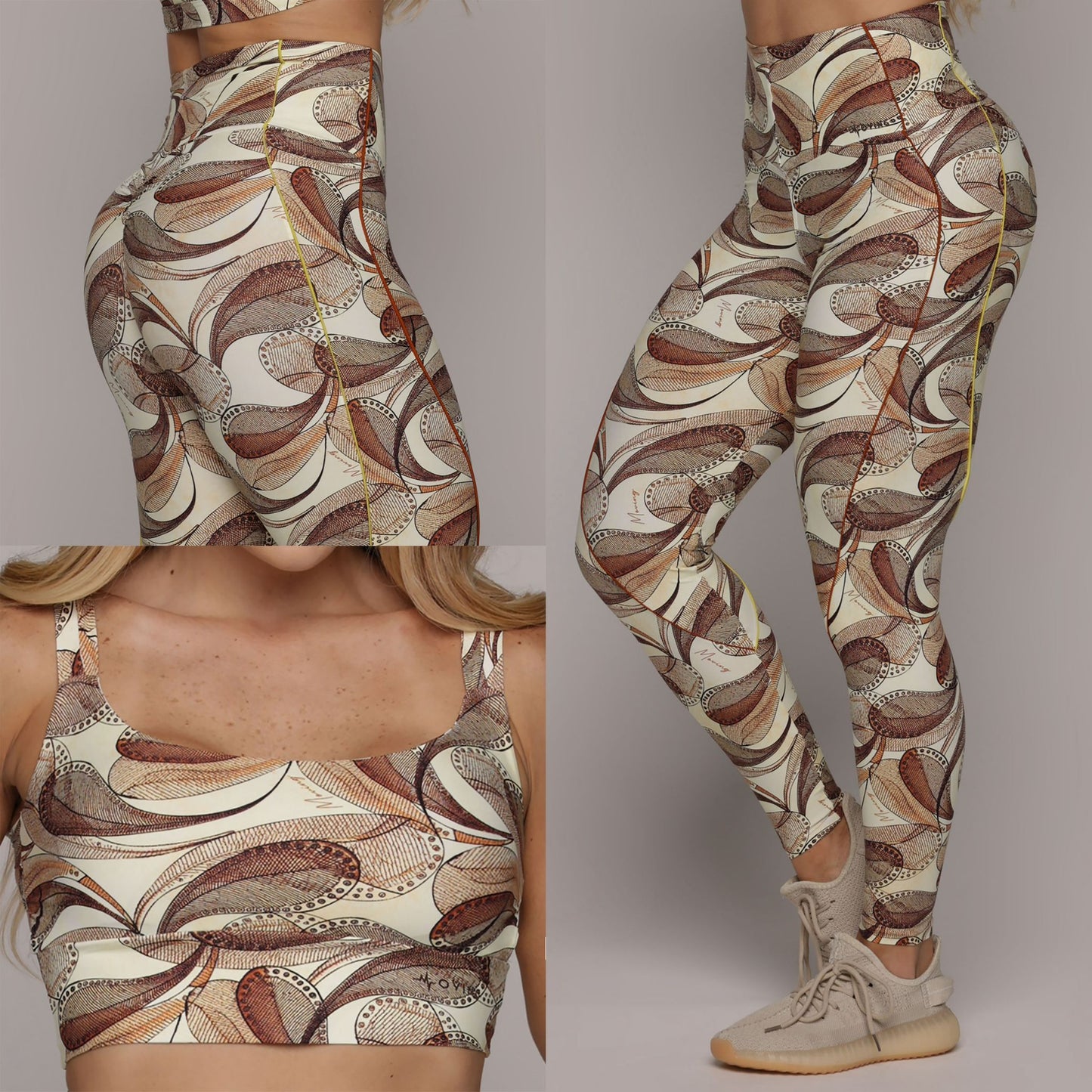 Paisley Legging Brasileño Scrunch & Crop Top