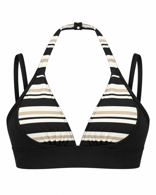 Mykonos Black Crop Top