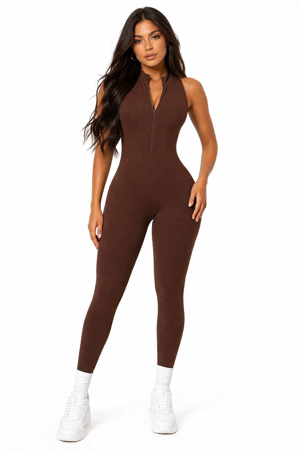 Yas Queen Enterizo Scrunch Brown