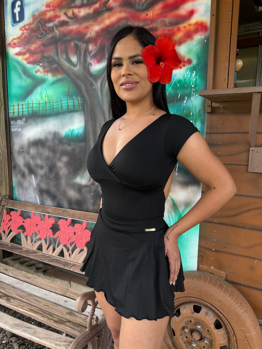 Kym Traje Brasileño Negro con Pantalón
