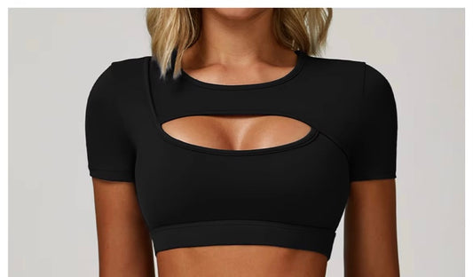 Yucatán Crop Top Negro