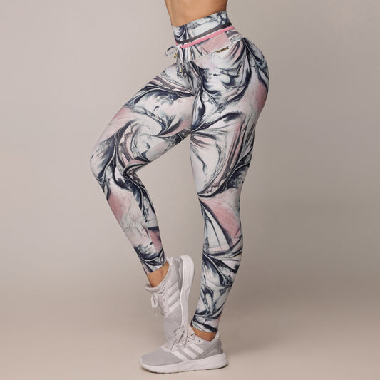 Marble Rose Legging Brasileño Scrunch