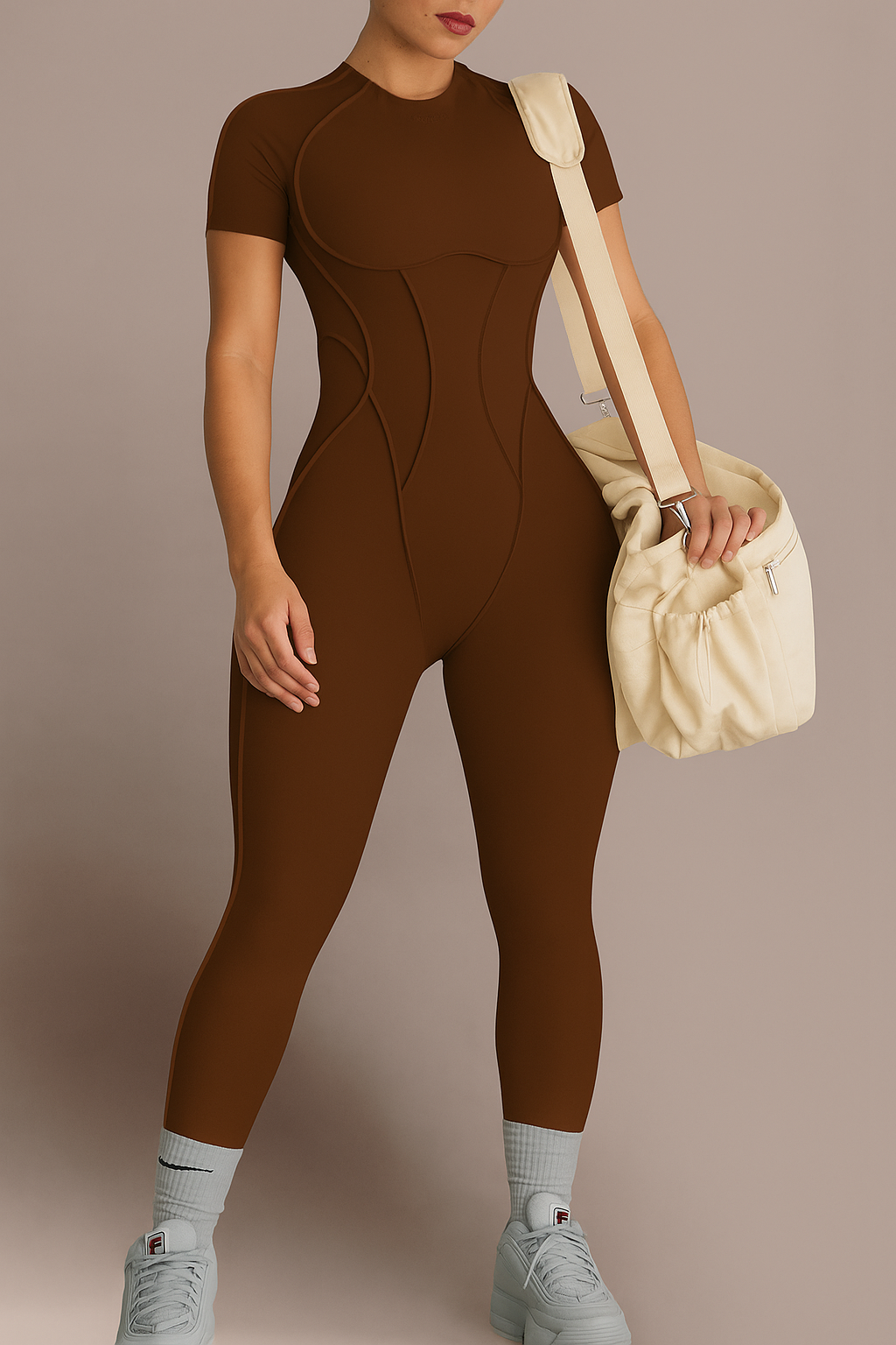 Moto Mami Enterizo Brown