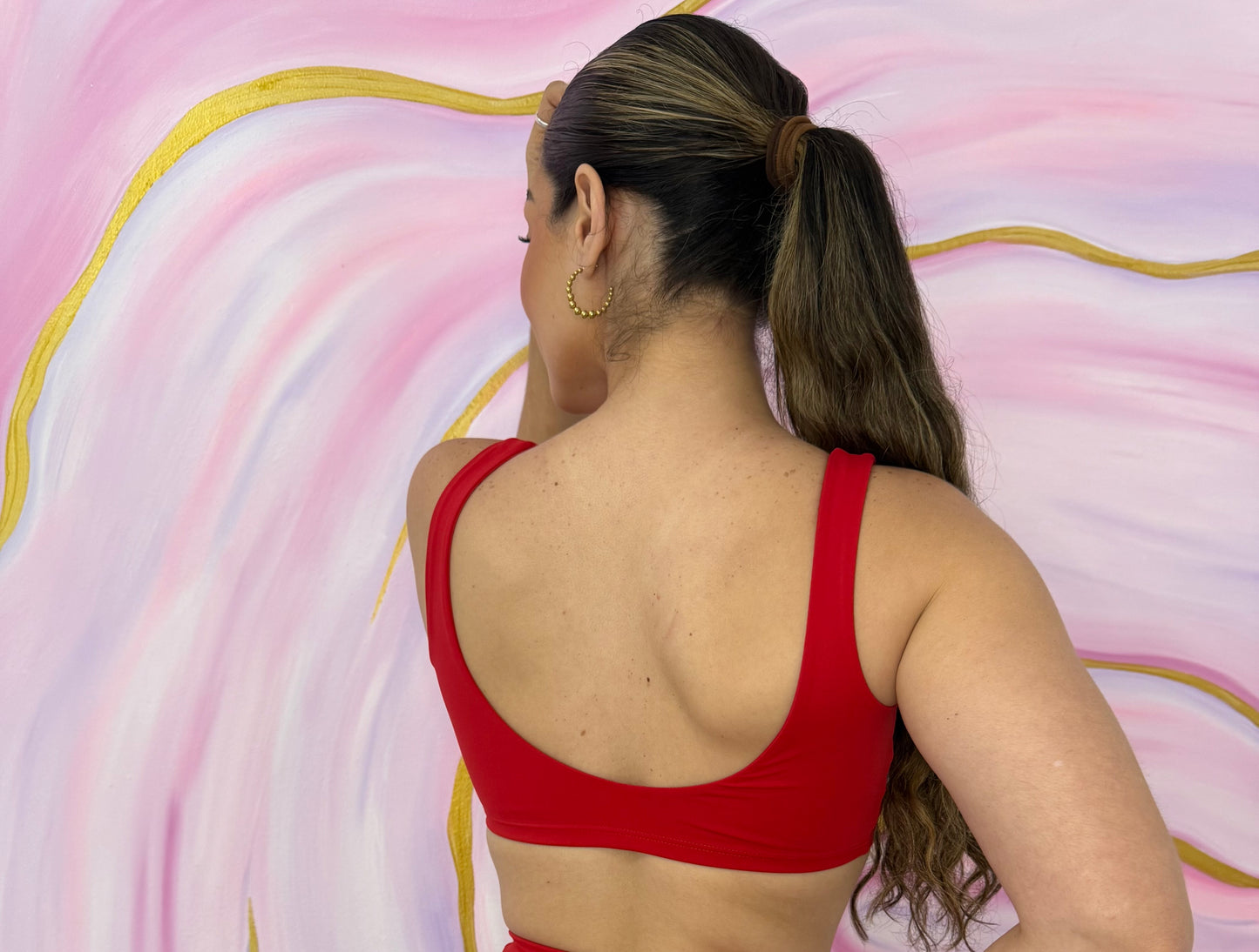 Valentines Crop Top Rojo & Blanco