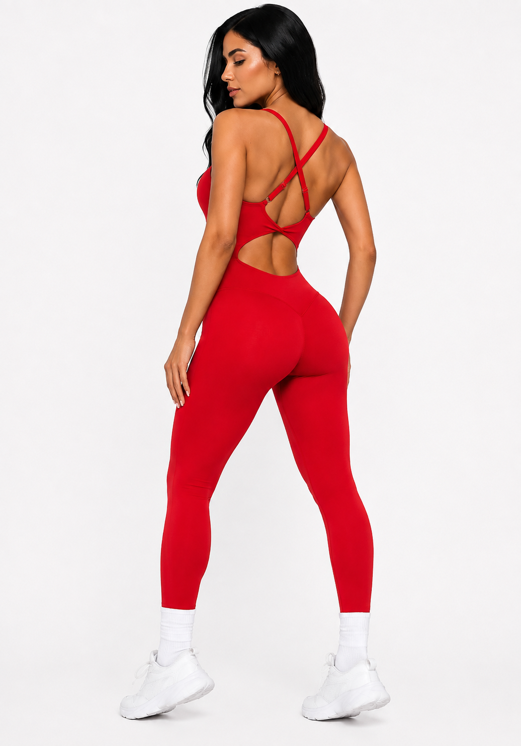 Elevate Enterizo Rojo con Tiras Ajustables