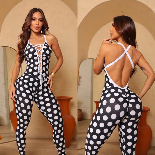 Polka Dots Enterizo Brasileño Scrunch