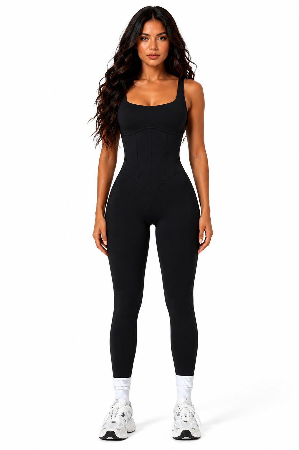 Charlotte Enterizo Negro con Tiras Ajustables