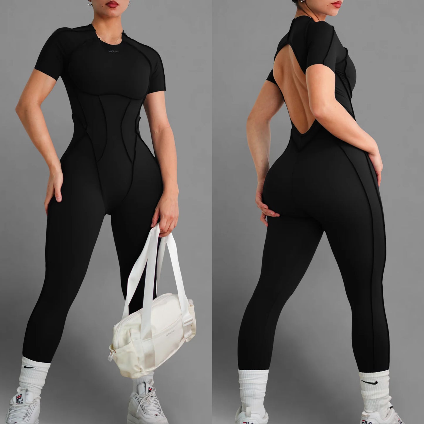 Moto Mami Enterizo Negro