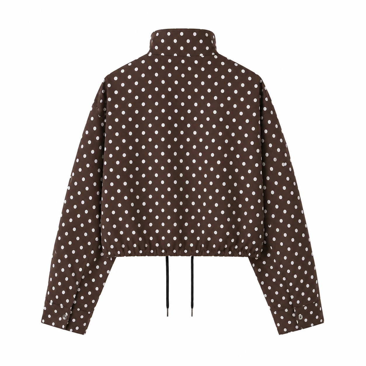 Jacket Polka Dot Brown & Blanco