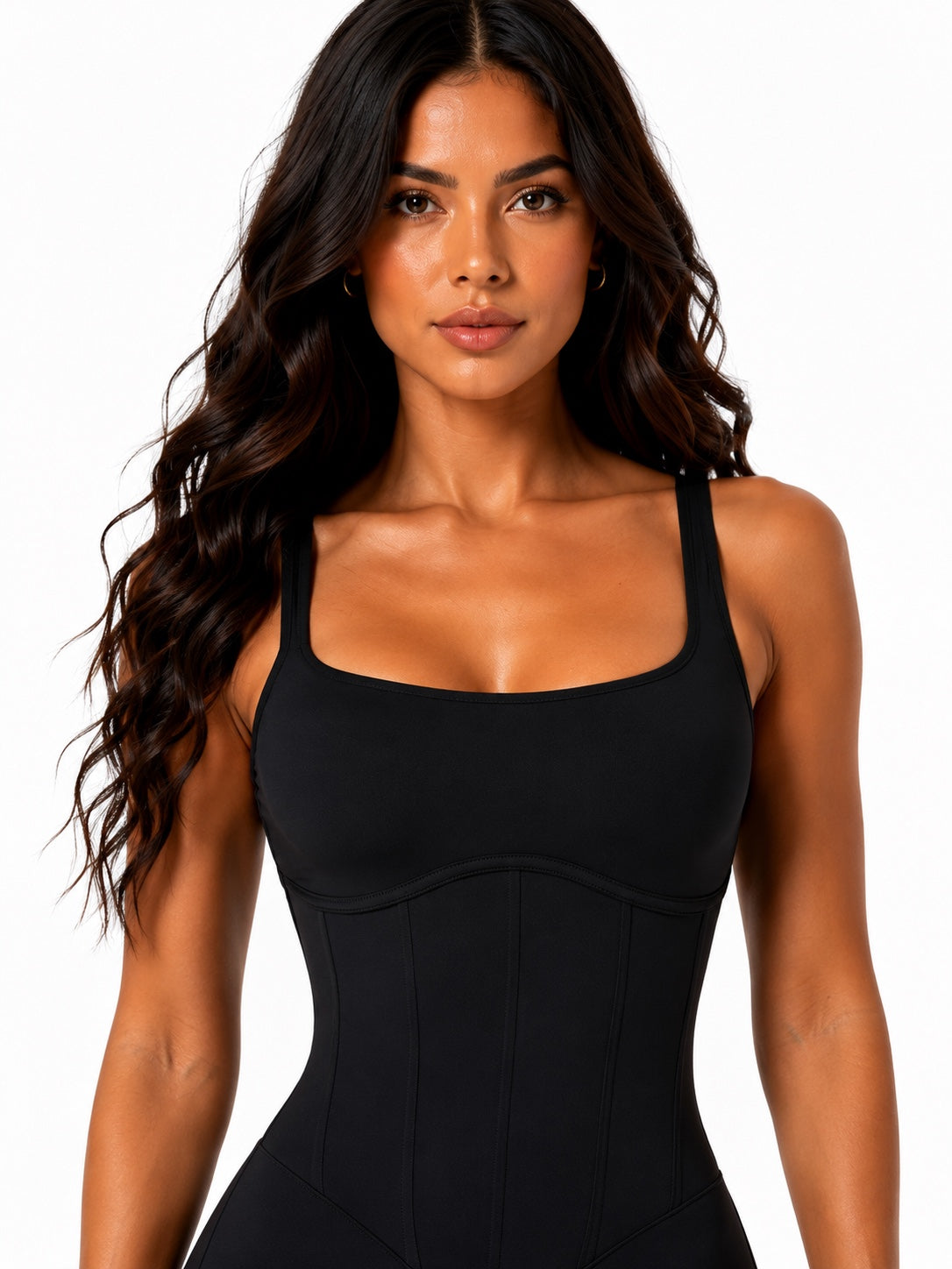 Charlotte Enterizo Negro con Tiras Ajustables
