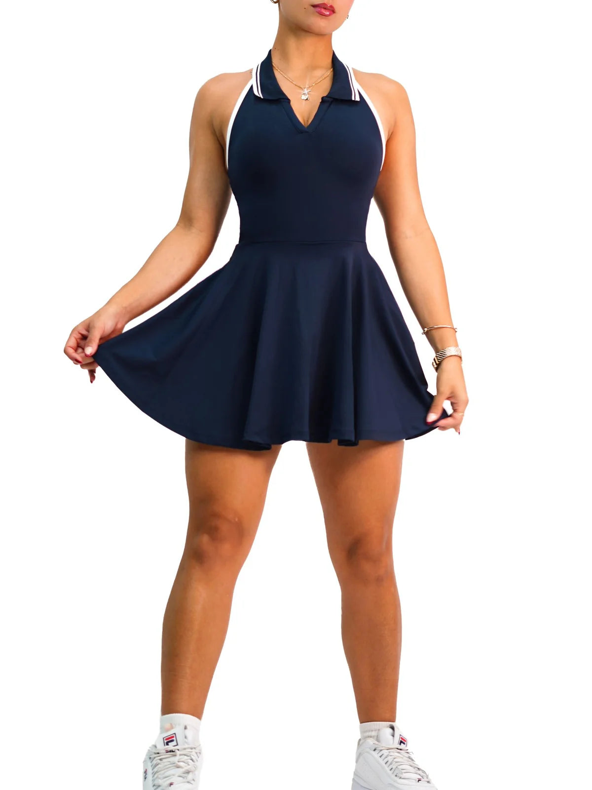 Chick Tennis Dress Navy Blue