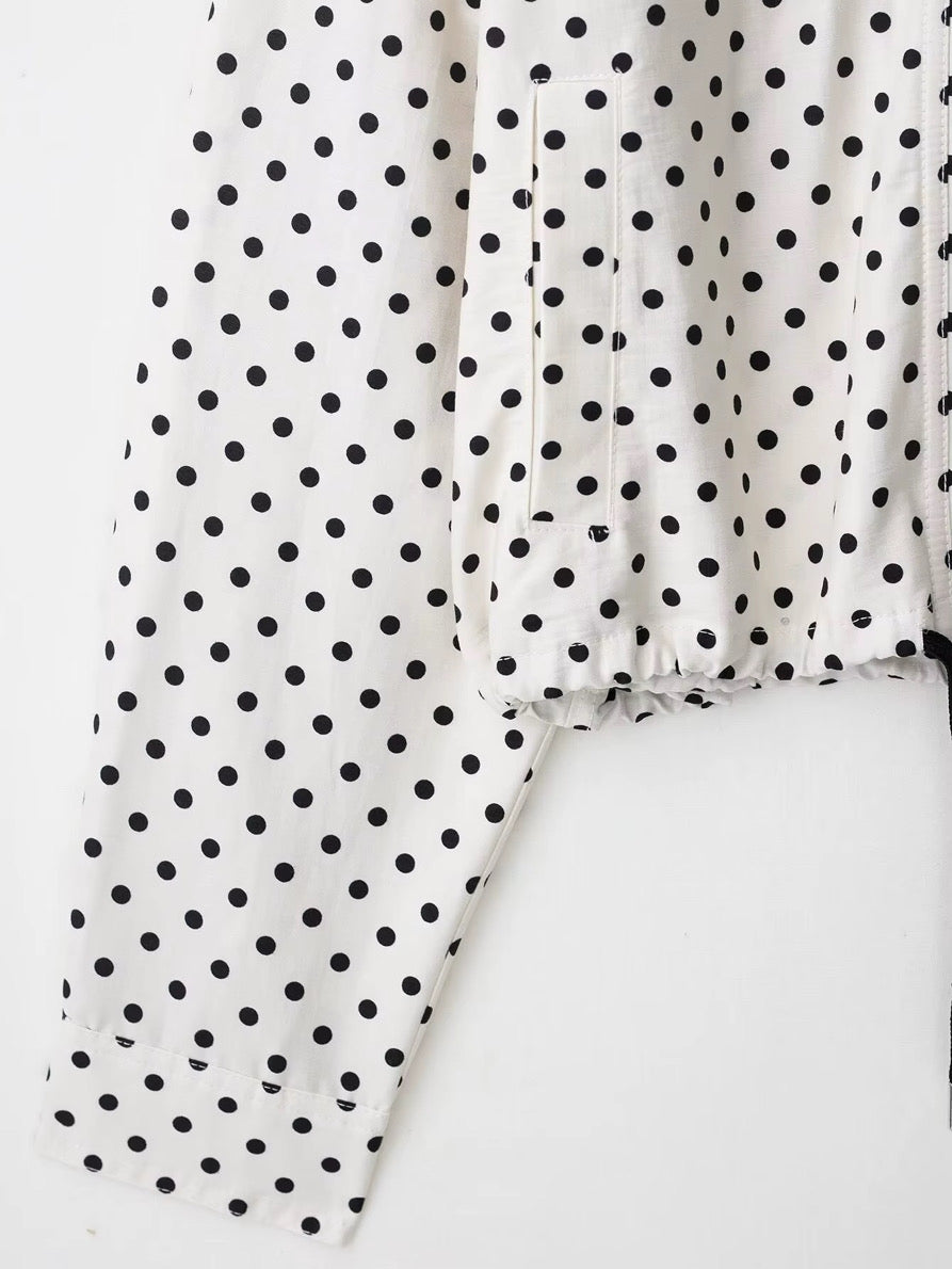 Jacket Polka Dot Blanco & Negro