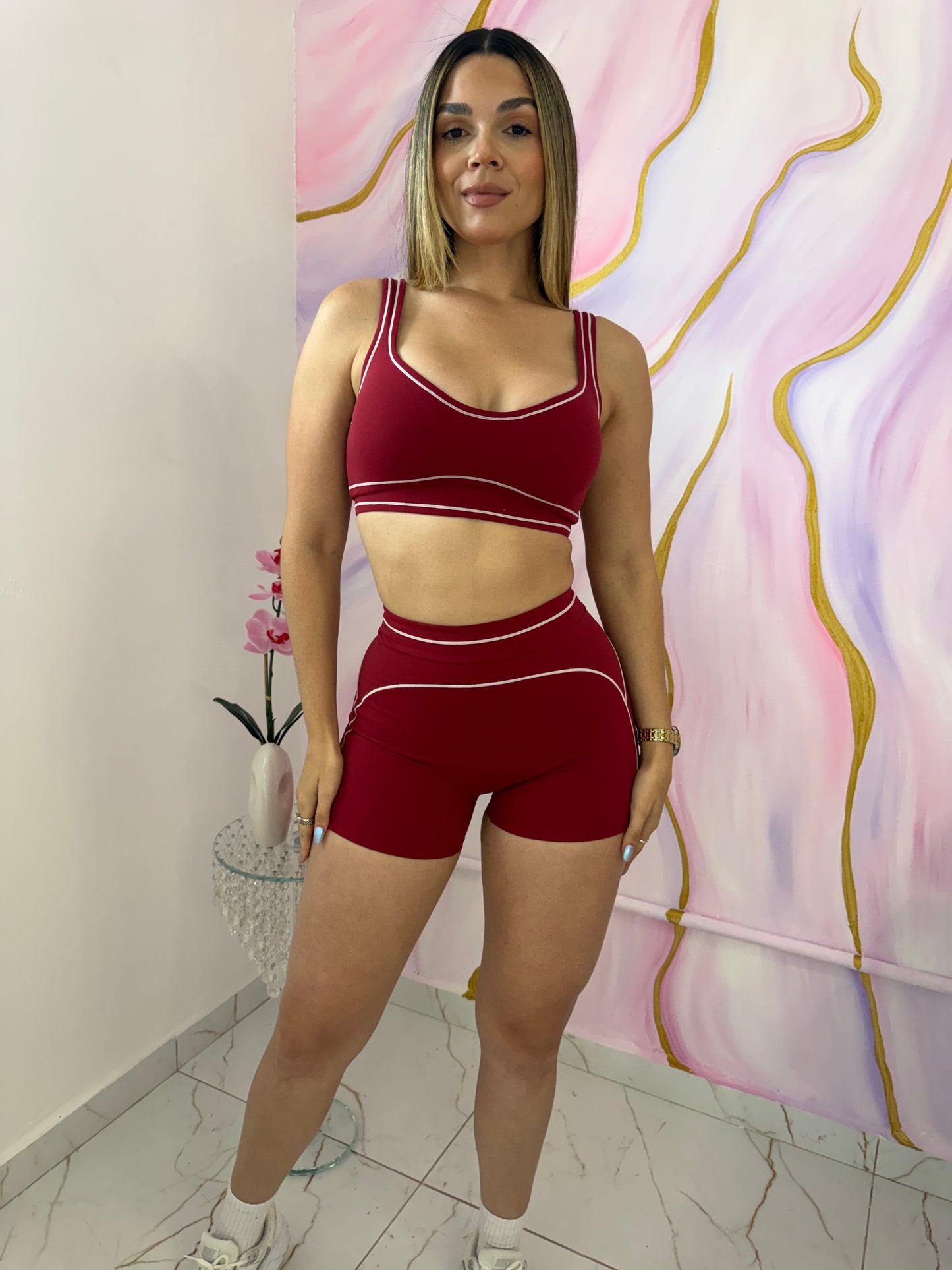 Burgundy Muse Short & Top
