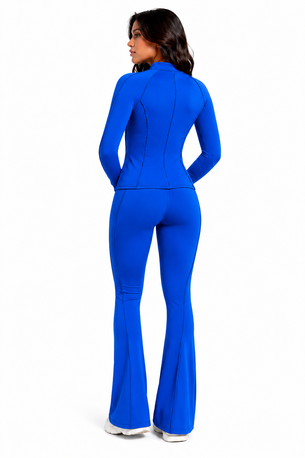 Trending Moto Mami 3 PC Legging, Top & Jacket Azul Royal