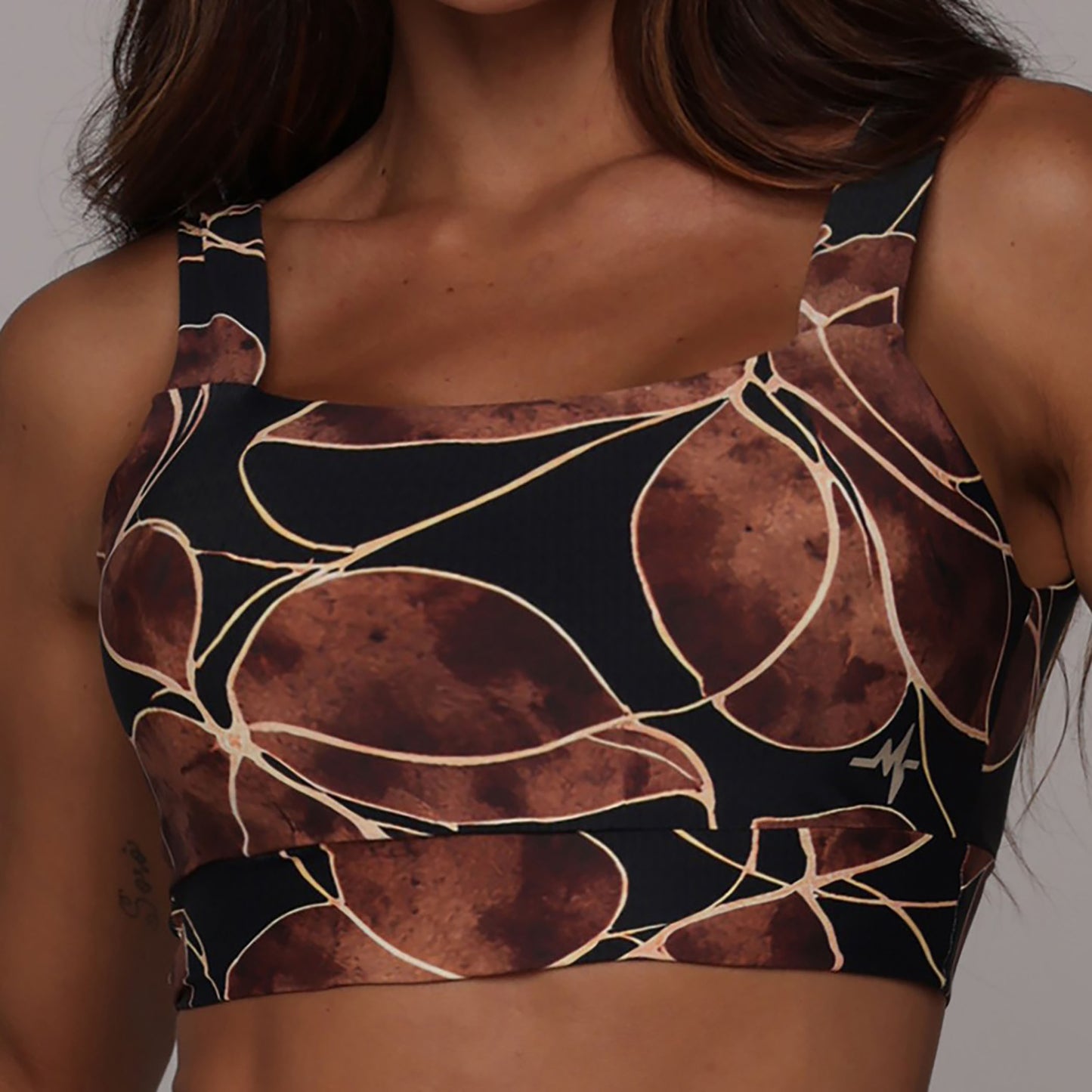 Golden Blossom Legging Brasileño & Crop Top