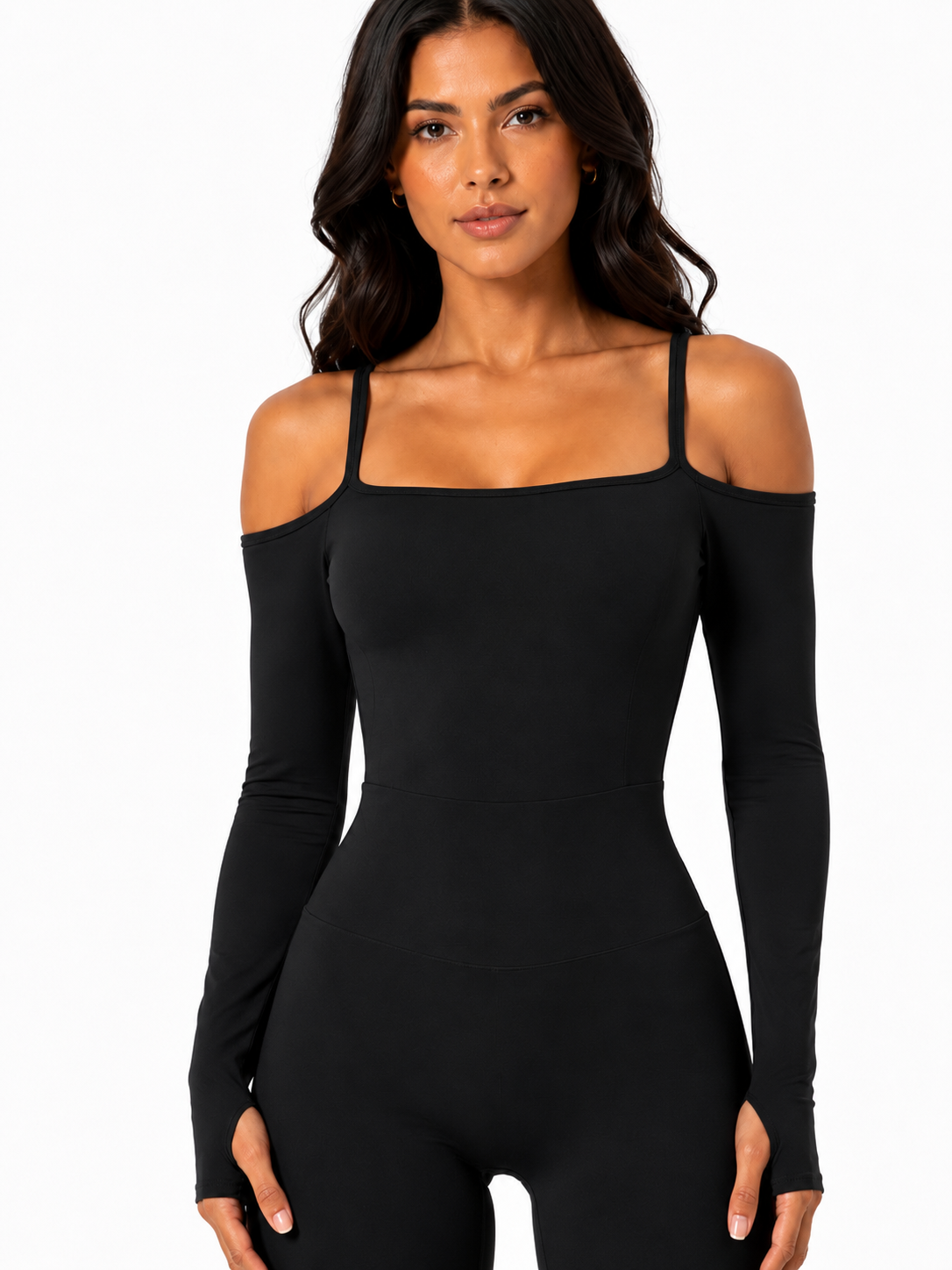 Dream Girl Flared Jumpsuit Negro