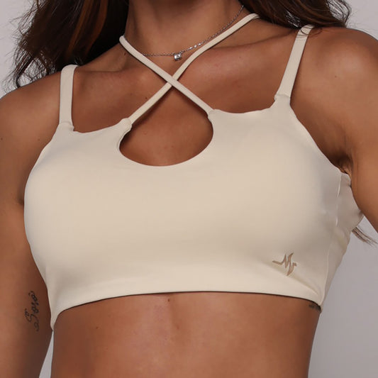 Aspen Beige Crop Top