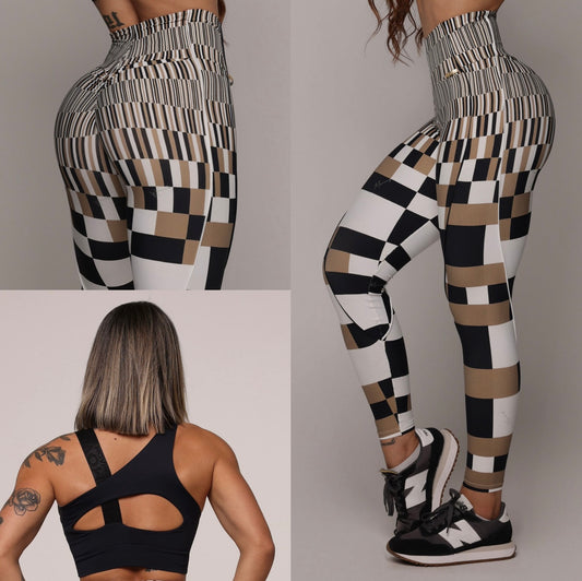 3D Barcode Legging Brasileño Scrunch & Venus Top
