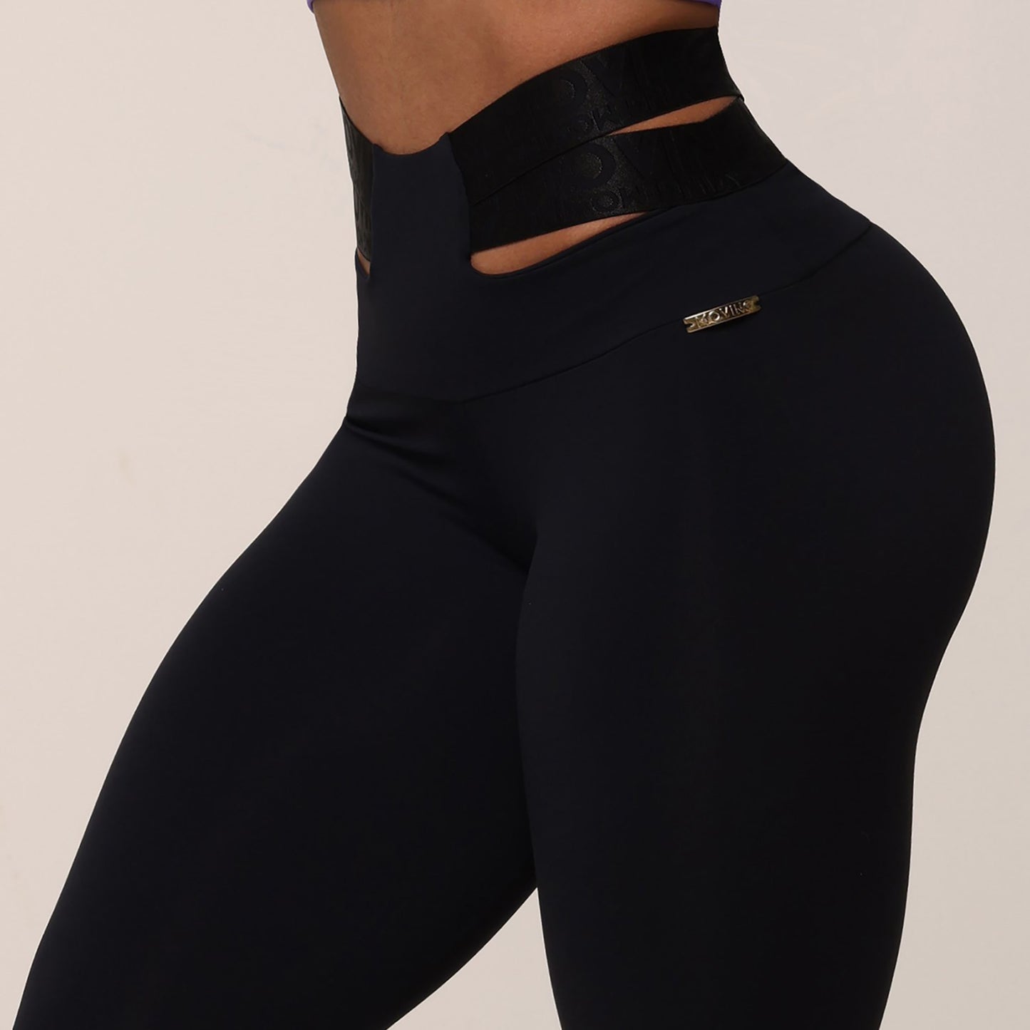 Legging de Compresión Brasileño High Waist Scrunch Negro (5 Estrellas)
