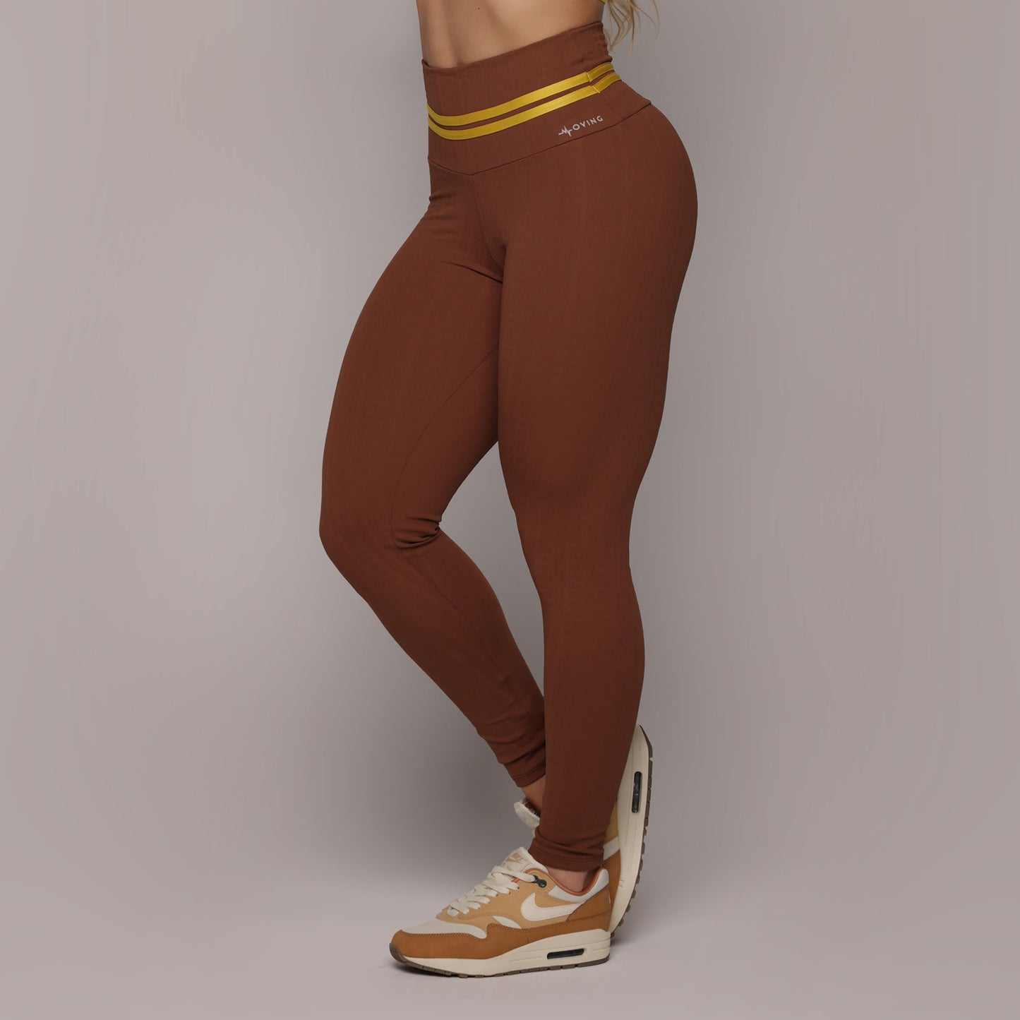 Jacquard Legging Brasileño Scrunch Brown