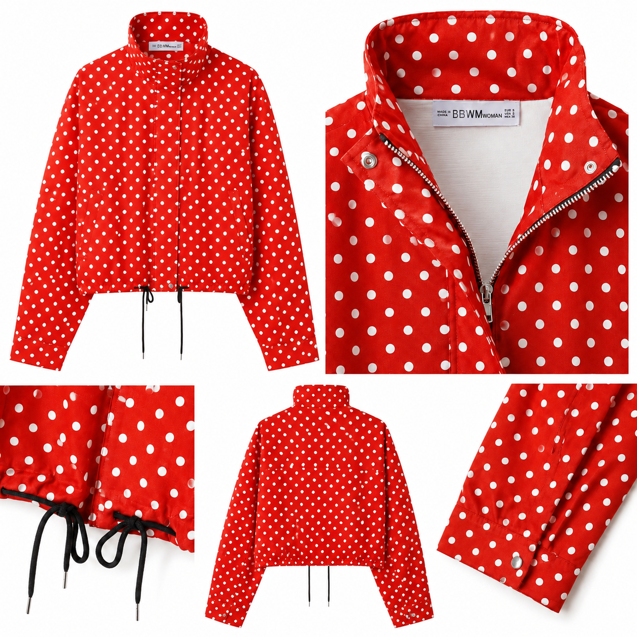 Jacket Polka Dot Rojo & Blanco
