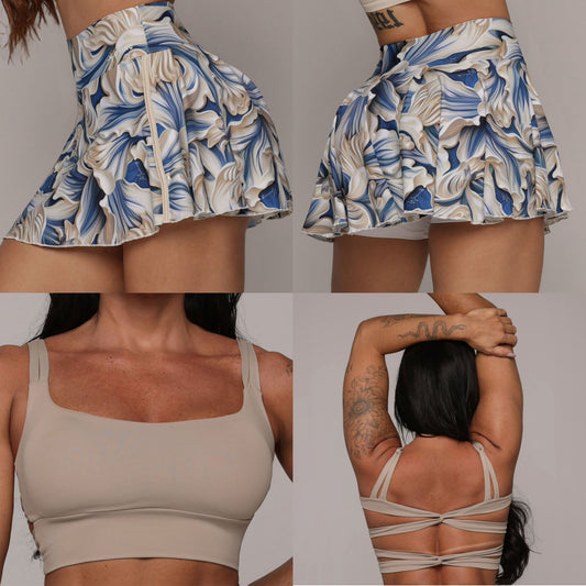 Venecia Falda con Pantalón & Crop Top