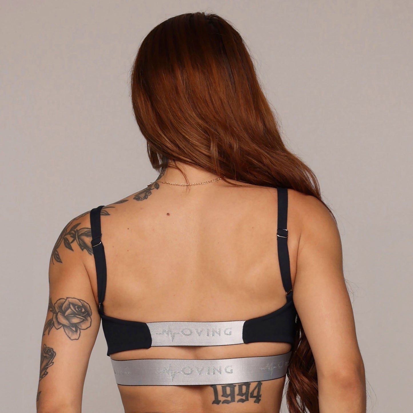 Jacquard Legging Brasileño Negro & Crop Top