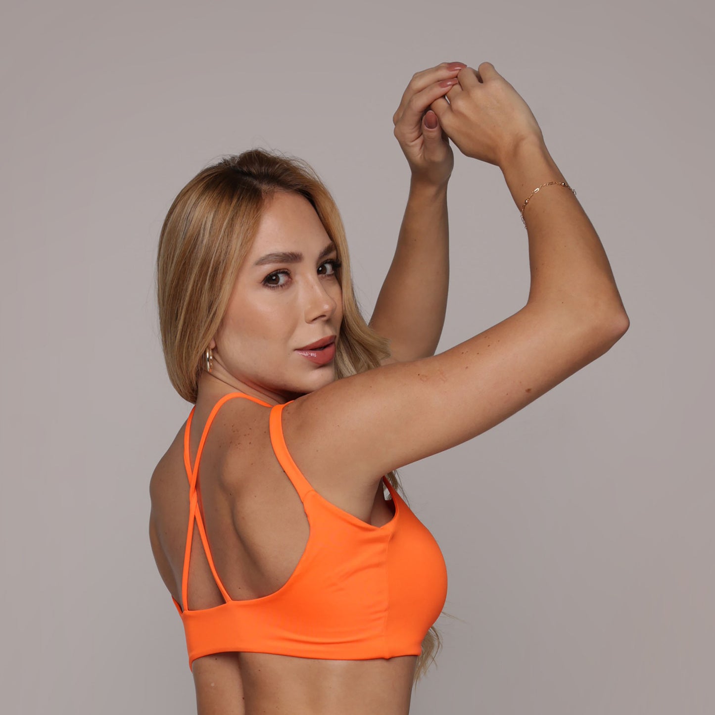 Aspen Orange Crop Top