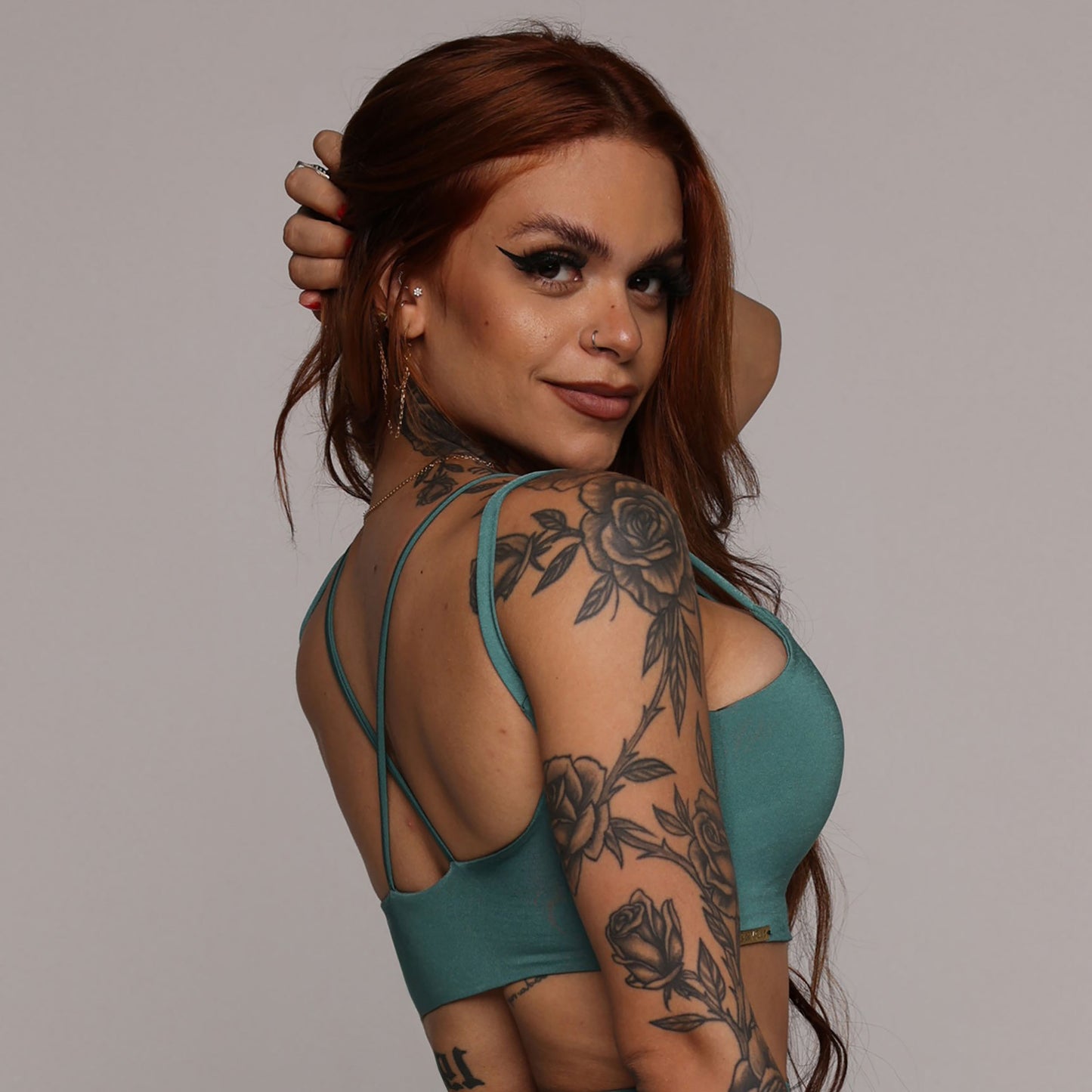 Yucatán Green Crop Top
