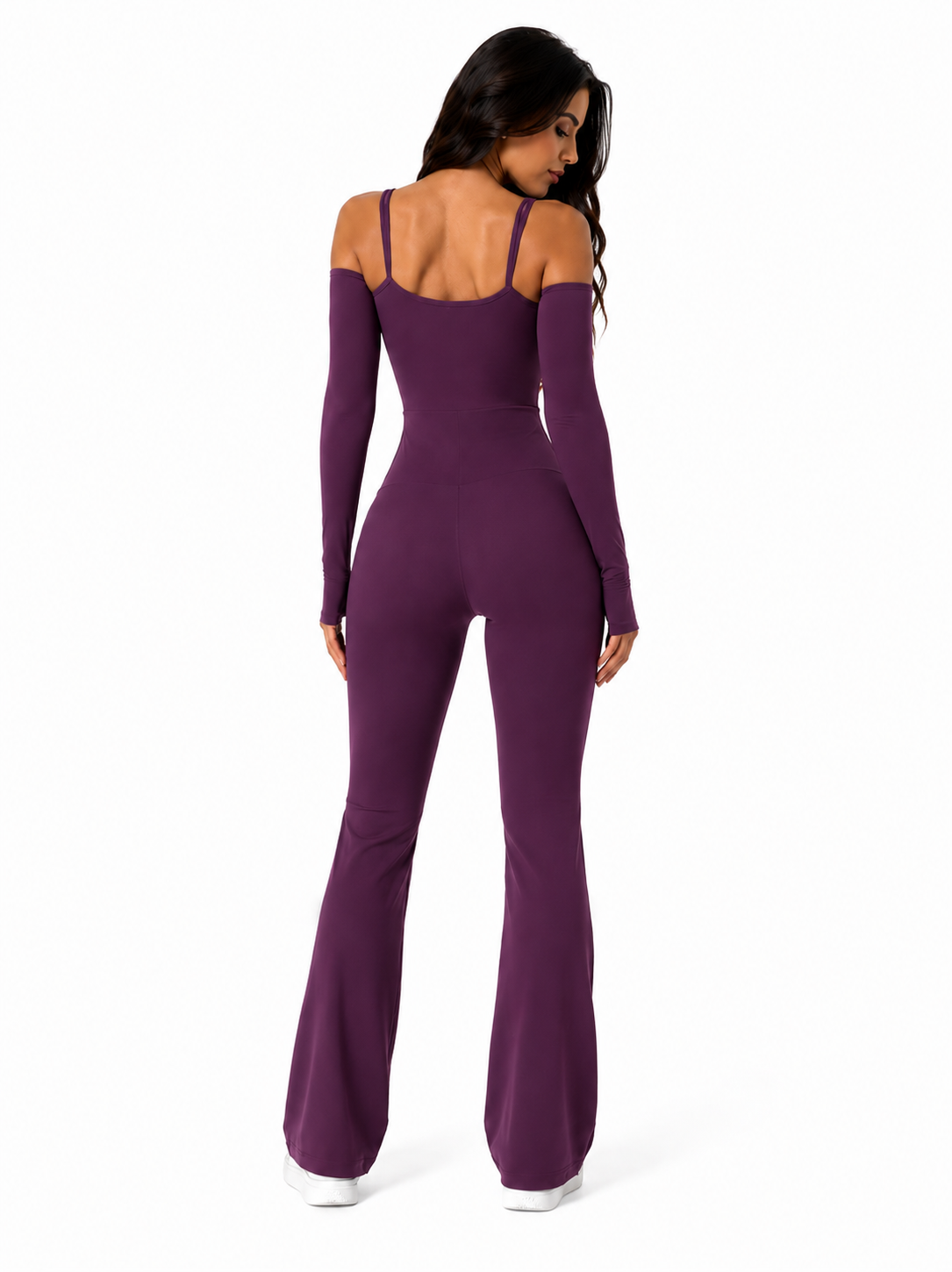 Dream Girl Flared Jumpsuit Plum