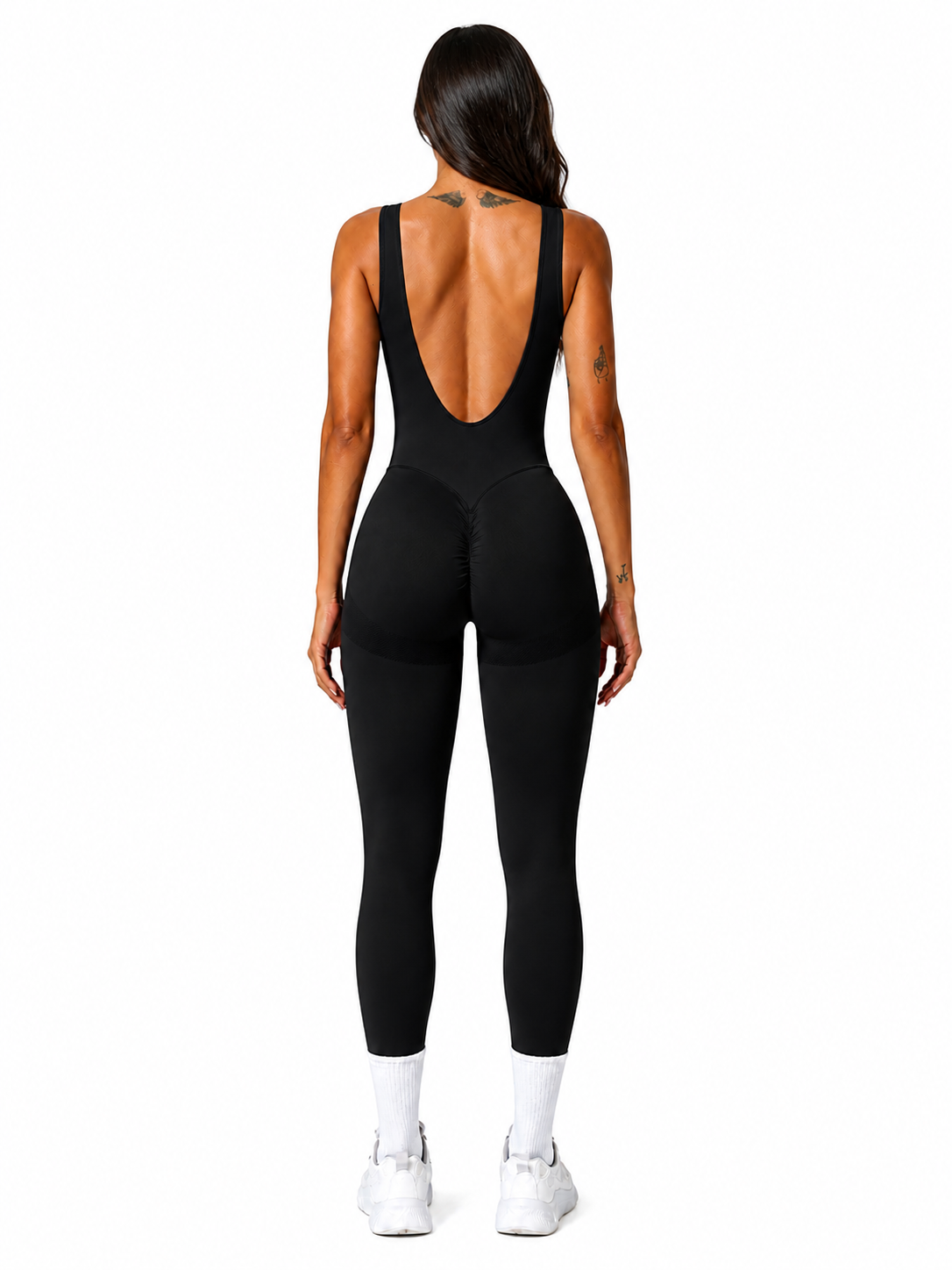 Seamless Enterizo Scrunch Negro