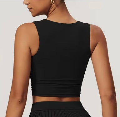 Pretty Basic Crop Top Negro
