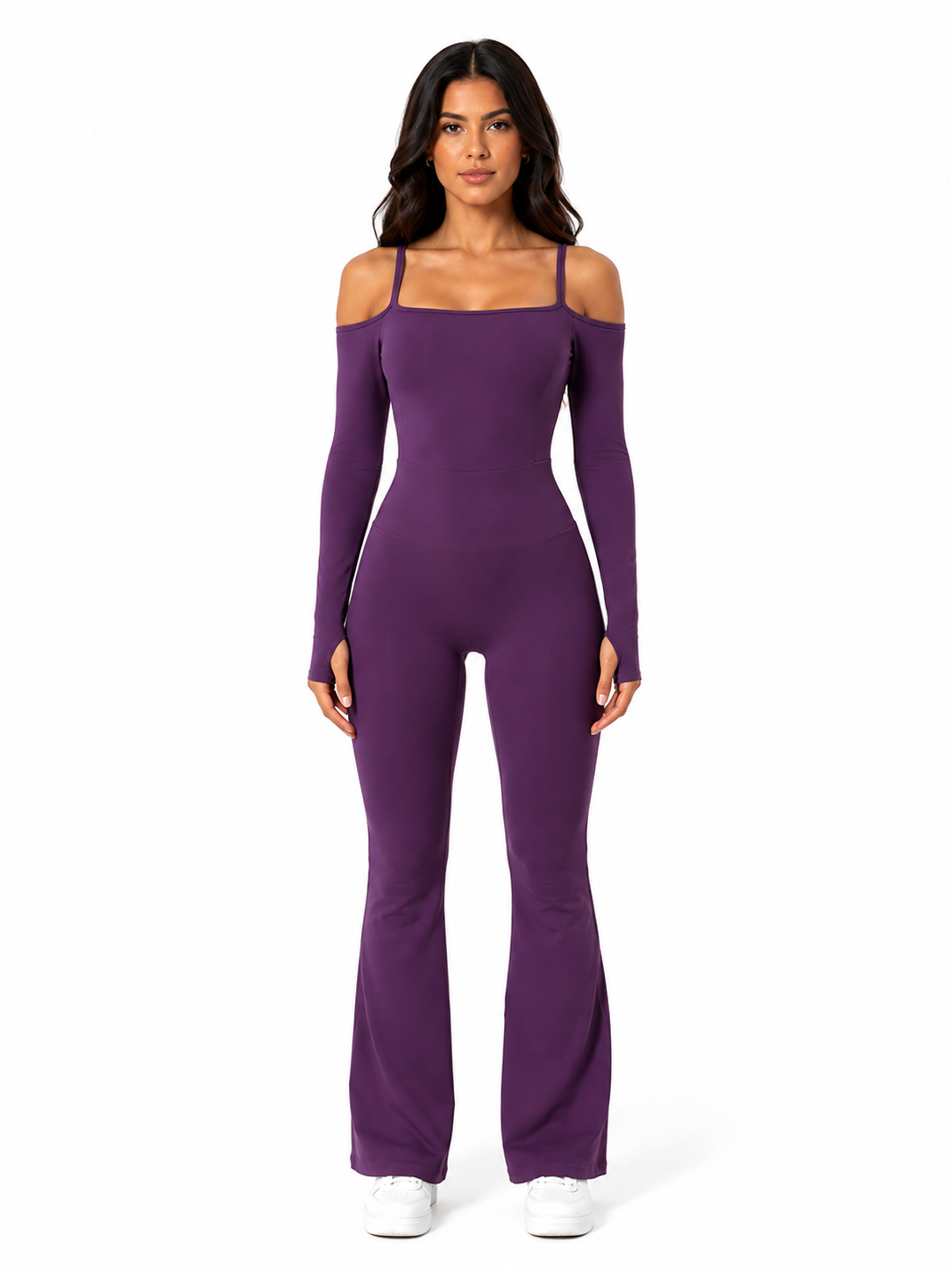 Dream Girl Flared Jumpsuit Plum