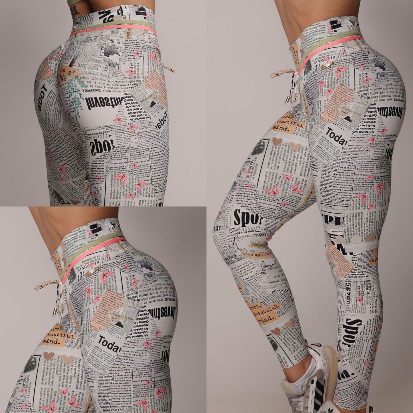 Newspaper Legging Brasileño Scrunch