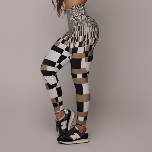 3D Barcode Legging Brasileño Scrunch