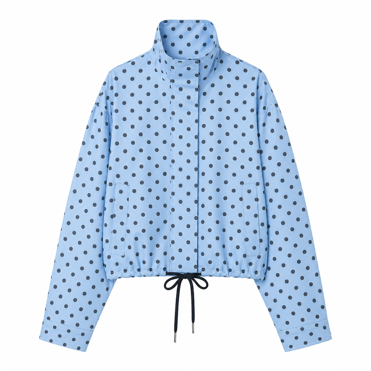 Jacket Polka Dot Azul Claro & Blanco