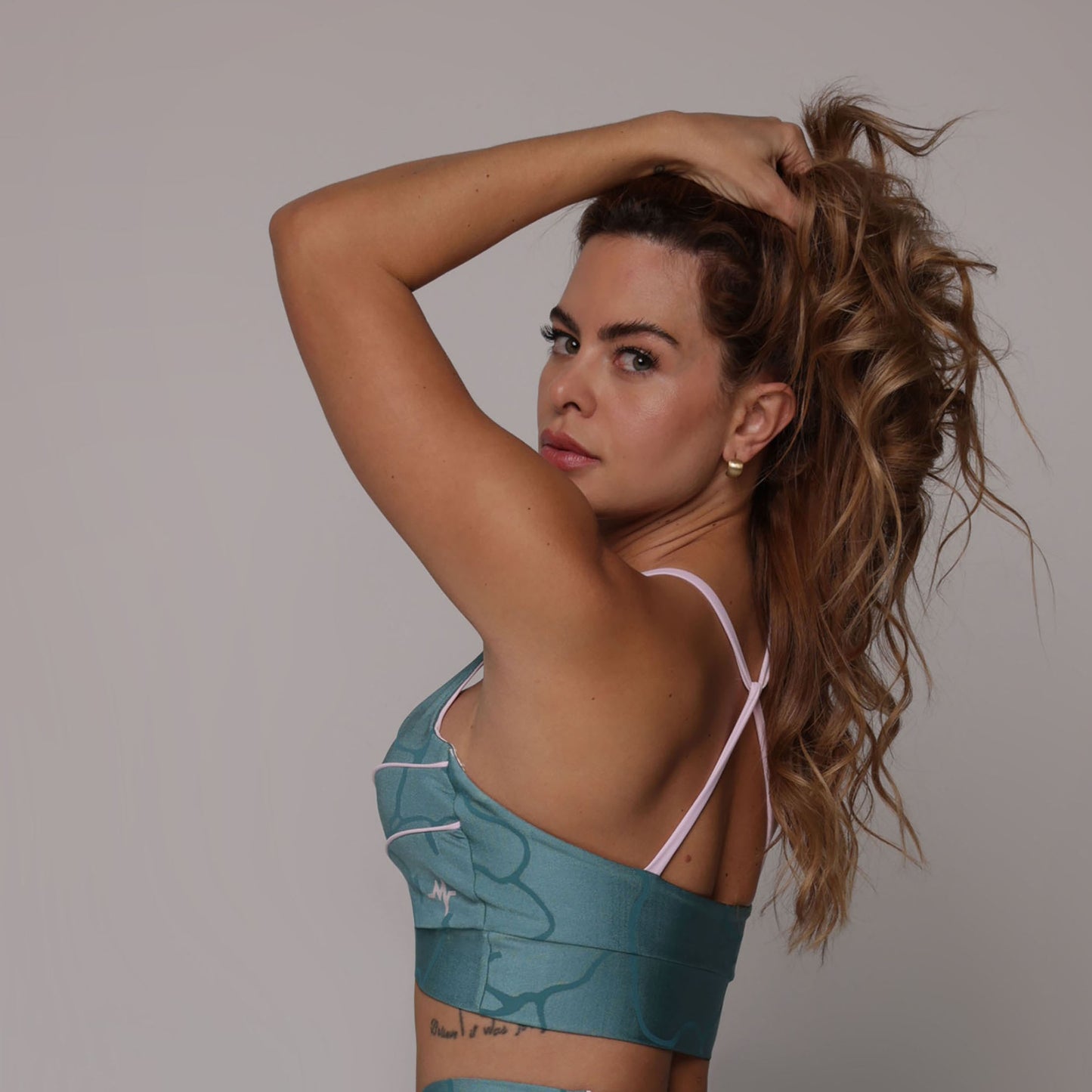 Ocean Crack Legging Brasileño Scrunch & Crop Top