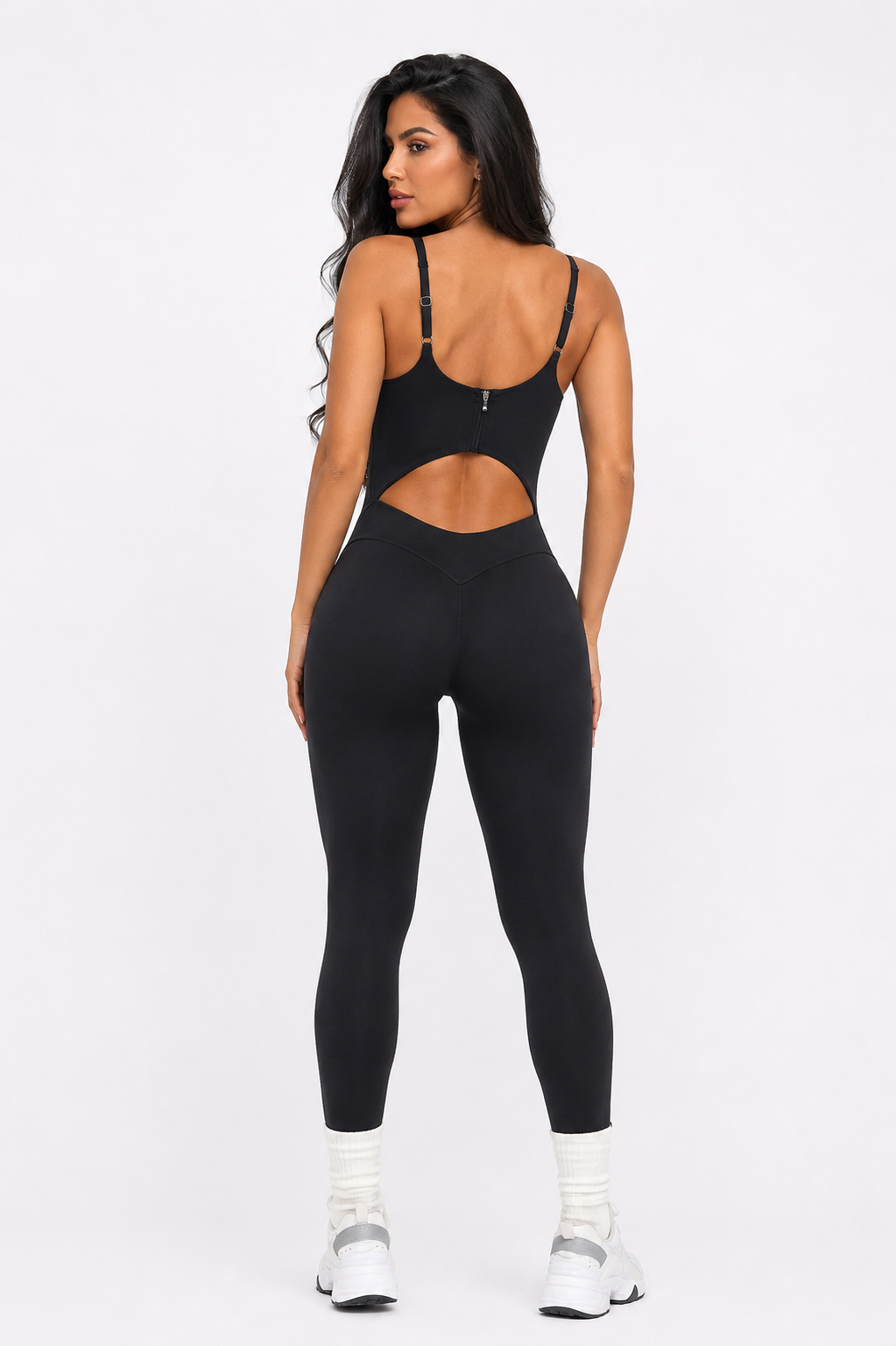 Nizuc Enterizo Negro con Zipper